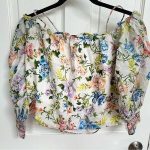 Alice n Olivia Floral Off-Shoulder Women's Top